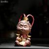 Lilla leire Monkey King Ornamenter Te Kjæledyr Keramikk Smådyrsfigur Hjem Bildekorasjon Håndverk