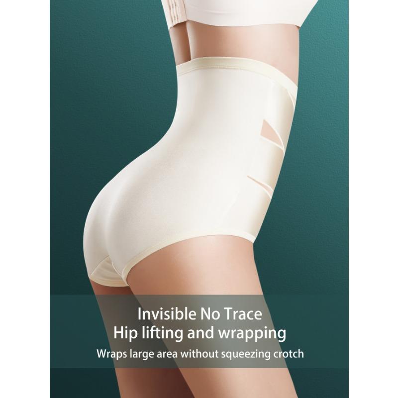 Women High Waist Seamless Tummy Control Breathable Thin Body Shaping Shapewear Pants