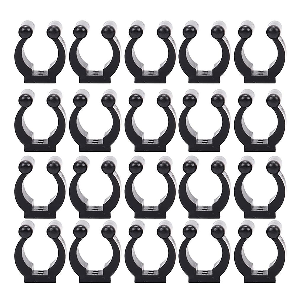 20Pcs Fishing Rod Holder Clips Billiards Pool Cue Clips Plastic Fishing Rod Clips Snooker Cue Locating Clips Enduring