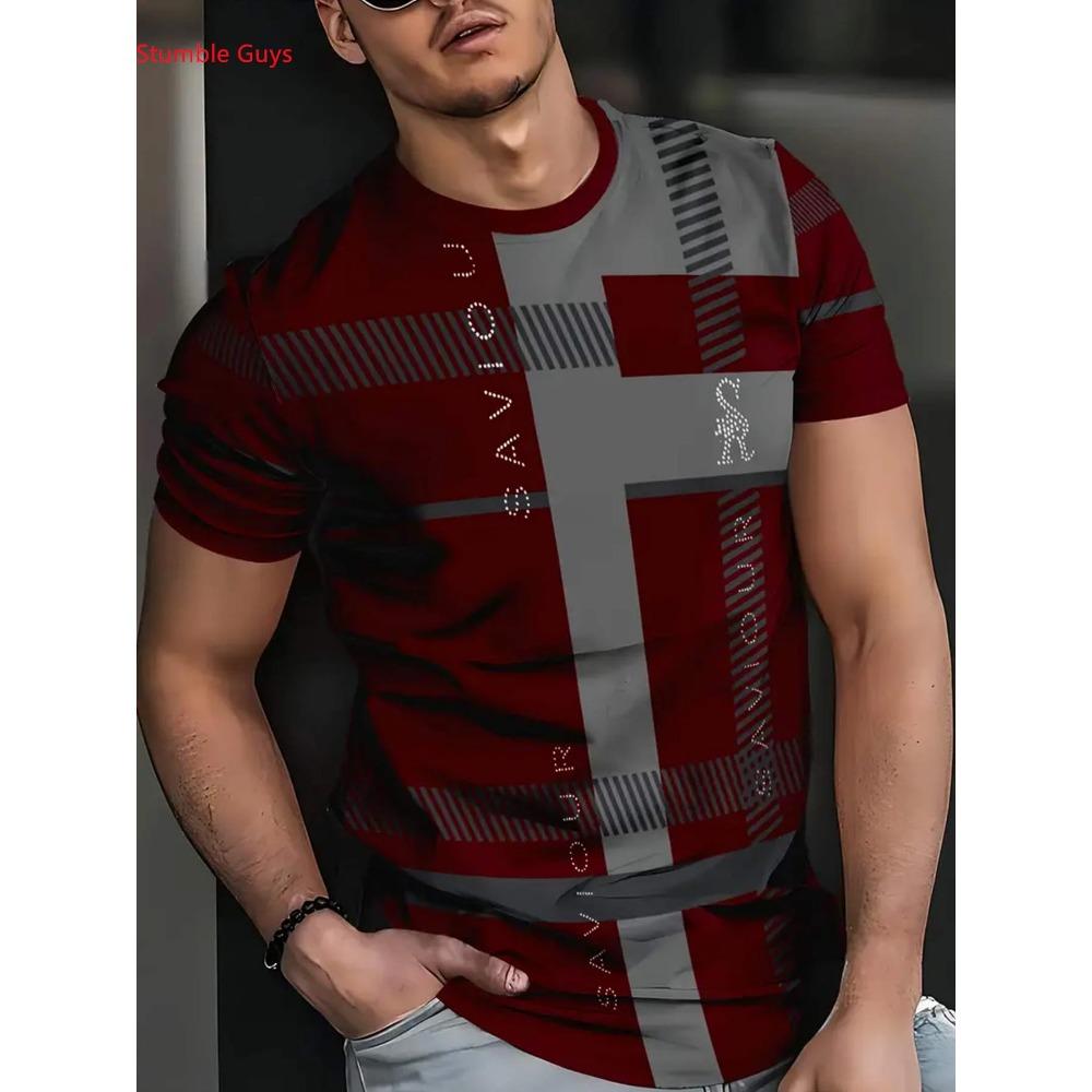 Fashionable men's quick drying sports T-shirt summer short sleeved