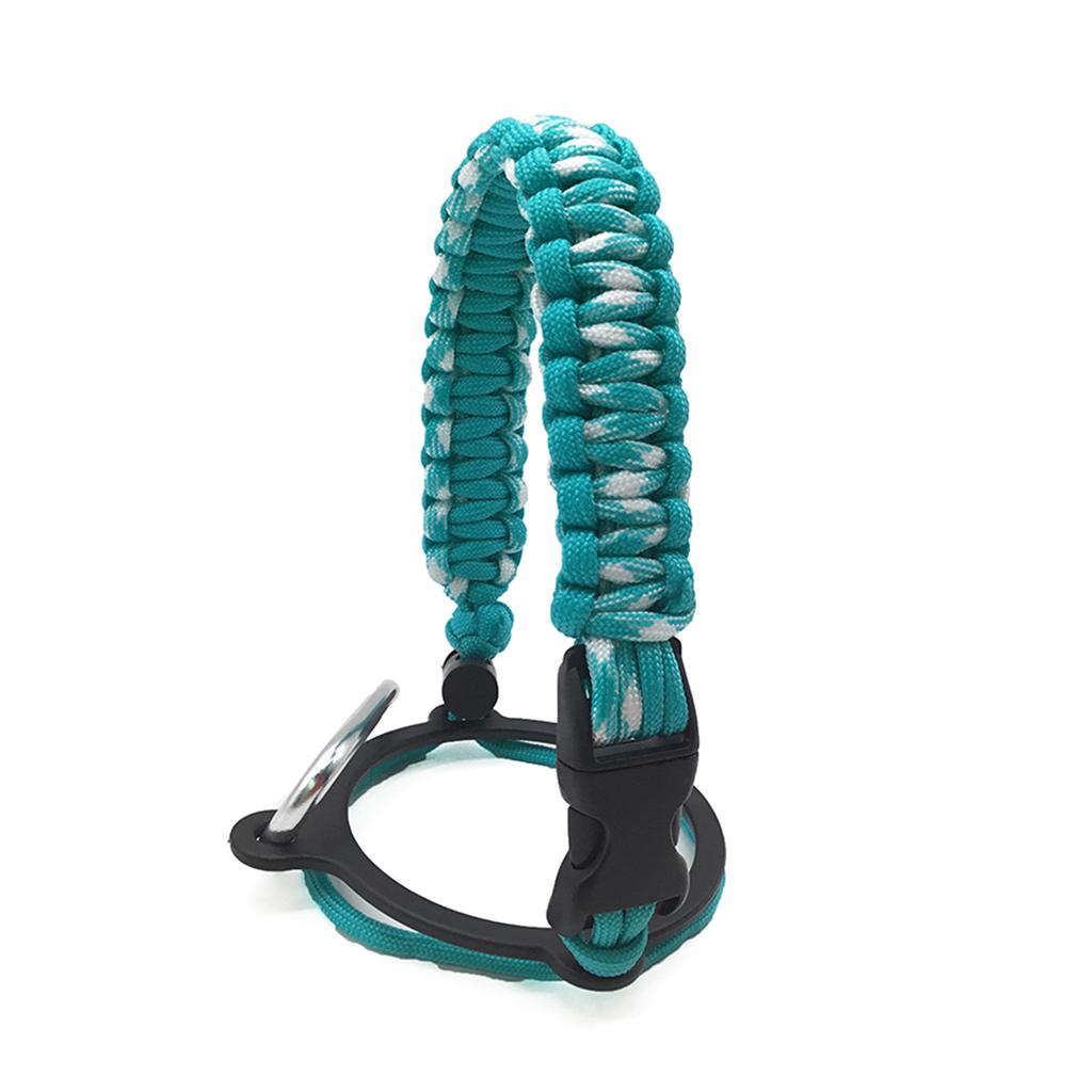 Trinkflaschenriemen Paracord Trinkflaschen-Tragegriff mit Sicherheitsringen und Karabiner für Hydro Flask Weithalsflasche