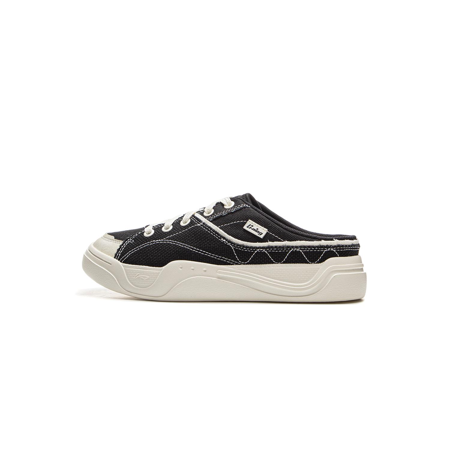 Li-Ning AGCV066-1 Women s Light Sail Mule Canvas Shoes 36