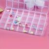 5pcs Frame Plastic Storage Box, 24 Transparent Metal Buttons Fishing Gear Accessories Packaging Jewelry Box.