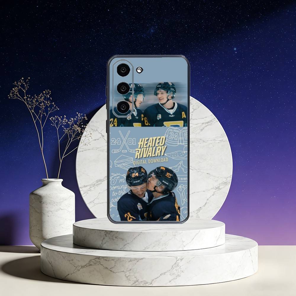 Heated R-Rivalry Ice Hockey Phone Case For Samsung Galaxy A73,A72,A71,A70,A53,A52,A51,Others Soft Black Cover