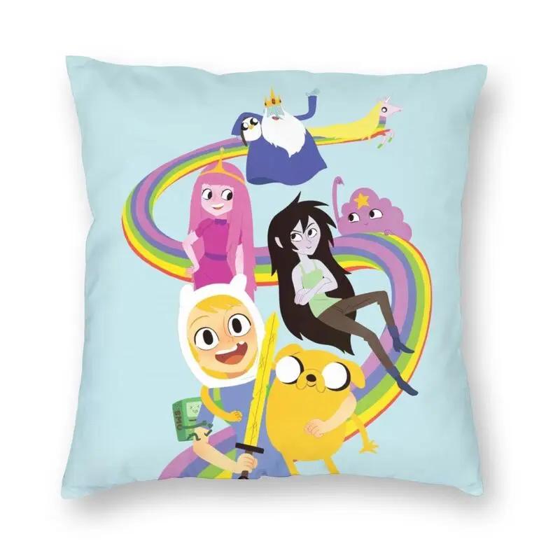 Prinzessin Bubblegum und Marceline Kissenbezug Cartoon Adventure Time Bodenkissenbezug für Auto Cooler Kissenbezug Dekoration