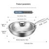 Maxcook 3-Ply Steel Wok with Lid
