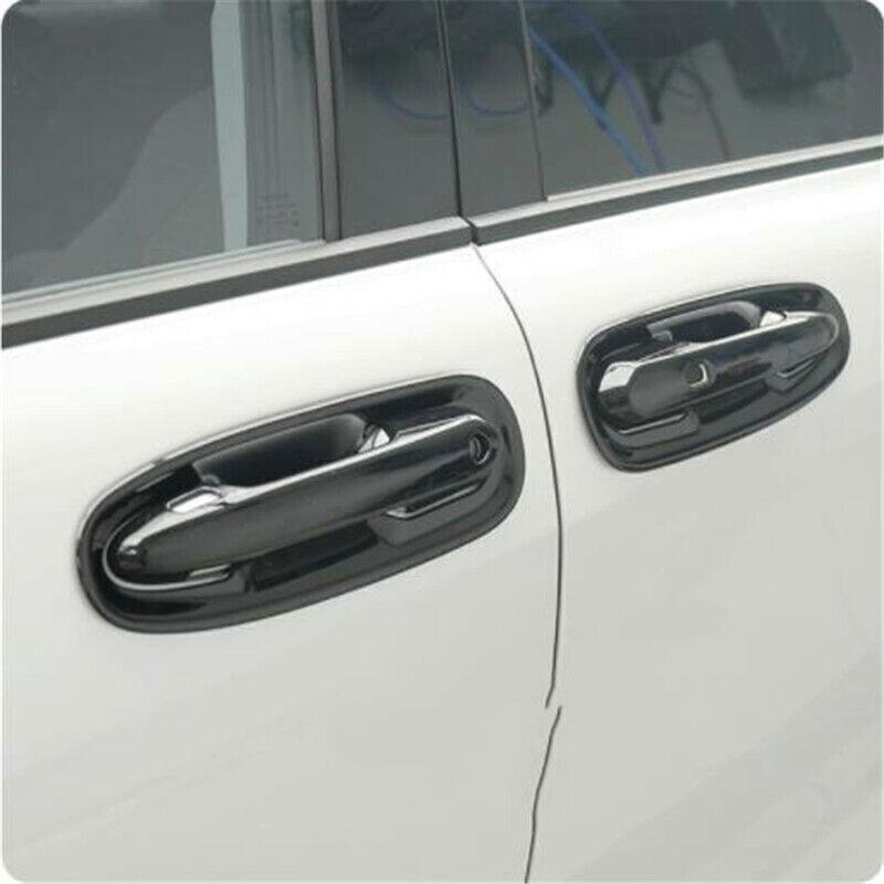 8P Gloss Black Exterior Side Door Handle Bowl Cover Trim For Toyota Sienna 21-23