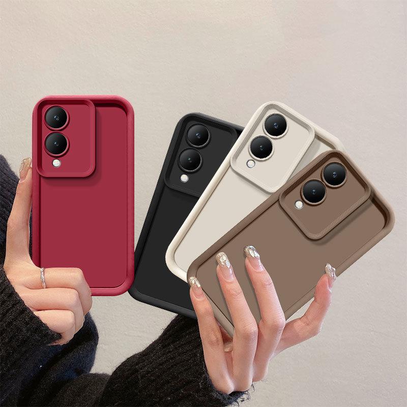 Für Vivo y17s Hülle vivo y28 5G Handyhülle vivo G2 Y17S Y28 5G Hülle Schutz Stoßfest Matte Rückseite Schutzhülle Skin Feel