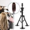Wig Head Stand Mannequin Tripod Hairdressing False Head Mold Stand Bracket Black