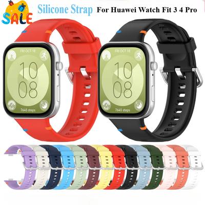 Sports Silicone Strap For Huawei Watch Fit 4 Pro Fit3 Watchband Smart Watch Band Replacement Bracelet For Huawei Fit 4 3 Correa