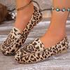 Fashion Women's Shoes 2025 Slip-on Women's Flats Fashion Leopard Print New Casual Plus Size Light Soft Bottom Best Seller Flat Shoes