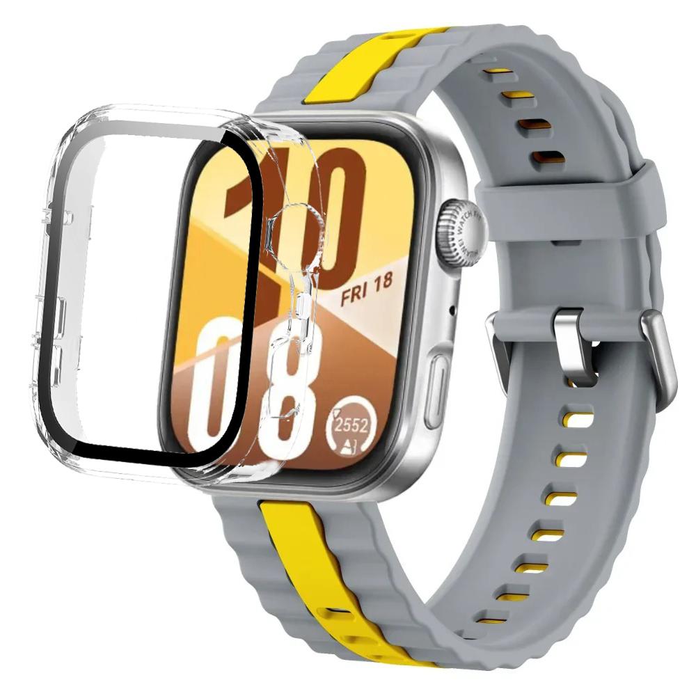 Silikonarmband+PC-Hülle für Huawei Watch Fit 4/Fit 4 Pro Intelligentes Armbandteile für Huawei Watch Fit 3 Uhr Schutzhülle