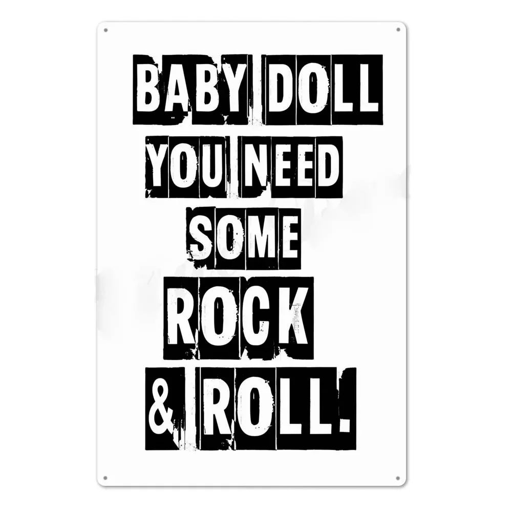 "Let The Music Be Your Master" Music Theme Metal Panel Wall Decor