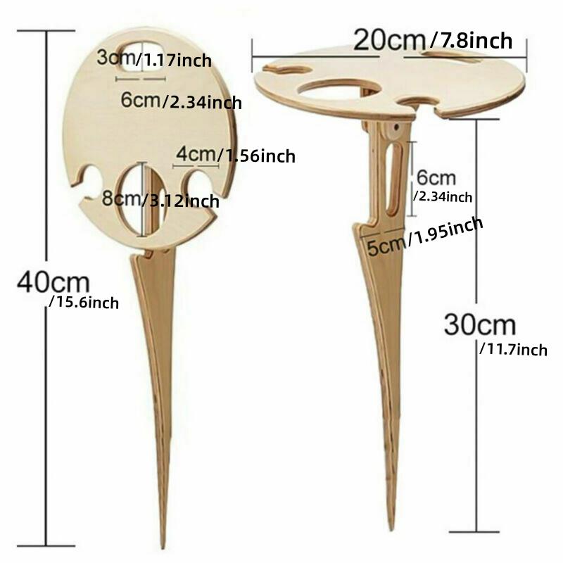 Portable Picnic Table Wine Glass Rack Outdoor Wine Table Collapsible Table. Blue