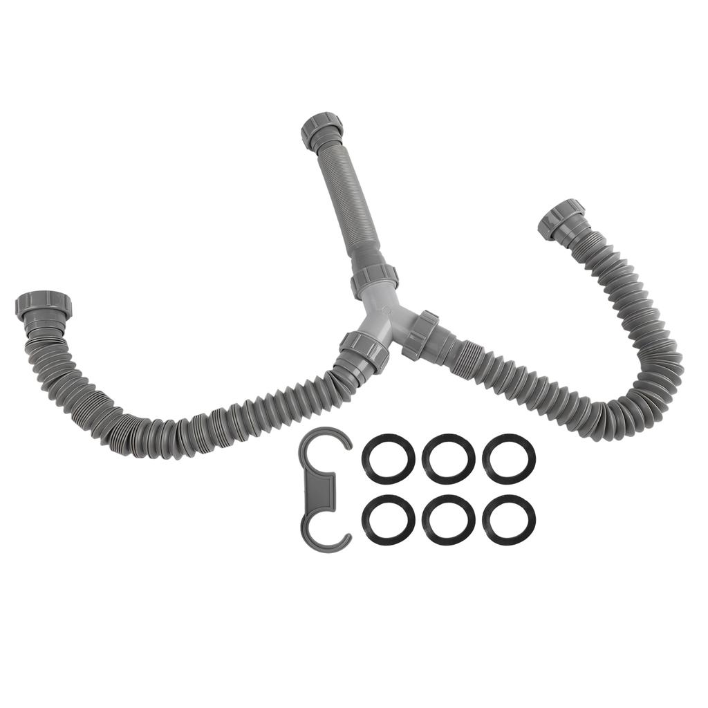 Comprehensive Drainage Kit Adjustable P Trap Drainage Maintenance Convenient Maintenance Design Extendable From 20 To 80 Cm