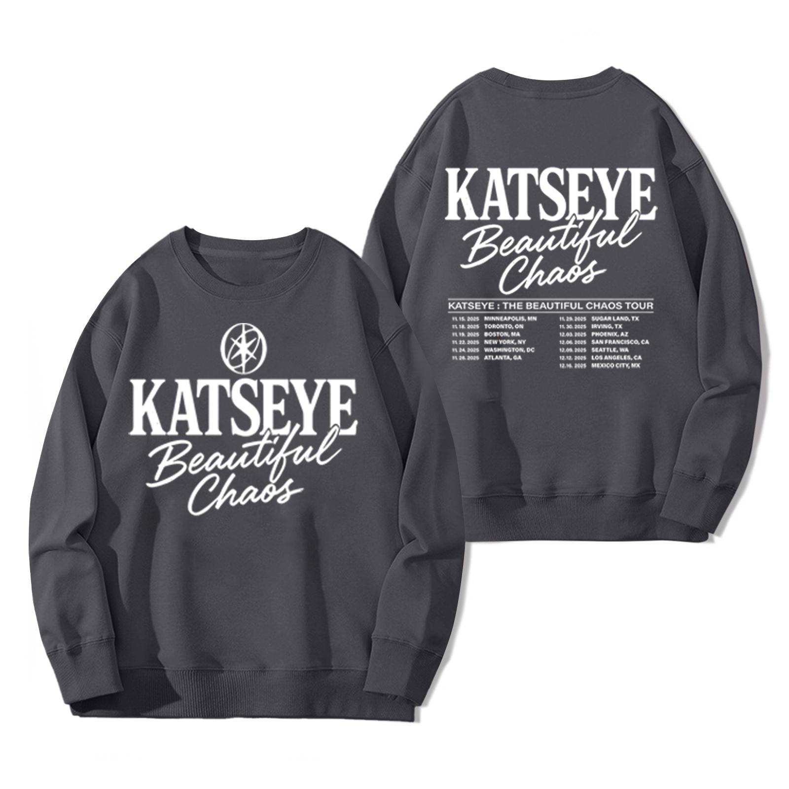 

Женский модный и повседневный пуловер с длинным рукавом и принтом S