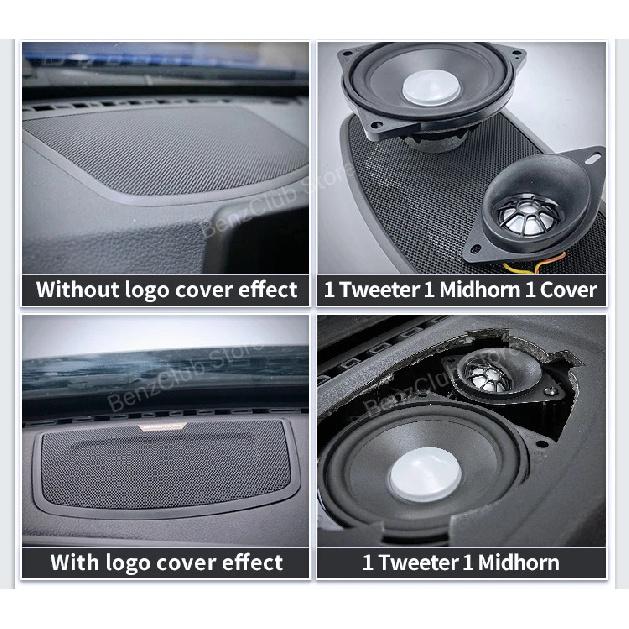 For BMW 3 4 Series F30 F31 F32 F34 3GT  Car Center Console Speaker Cover tweeters 4 inch midrange speaker dashboard loudspeaker