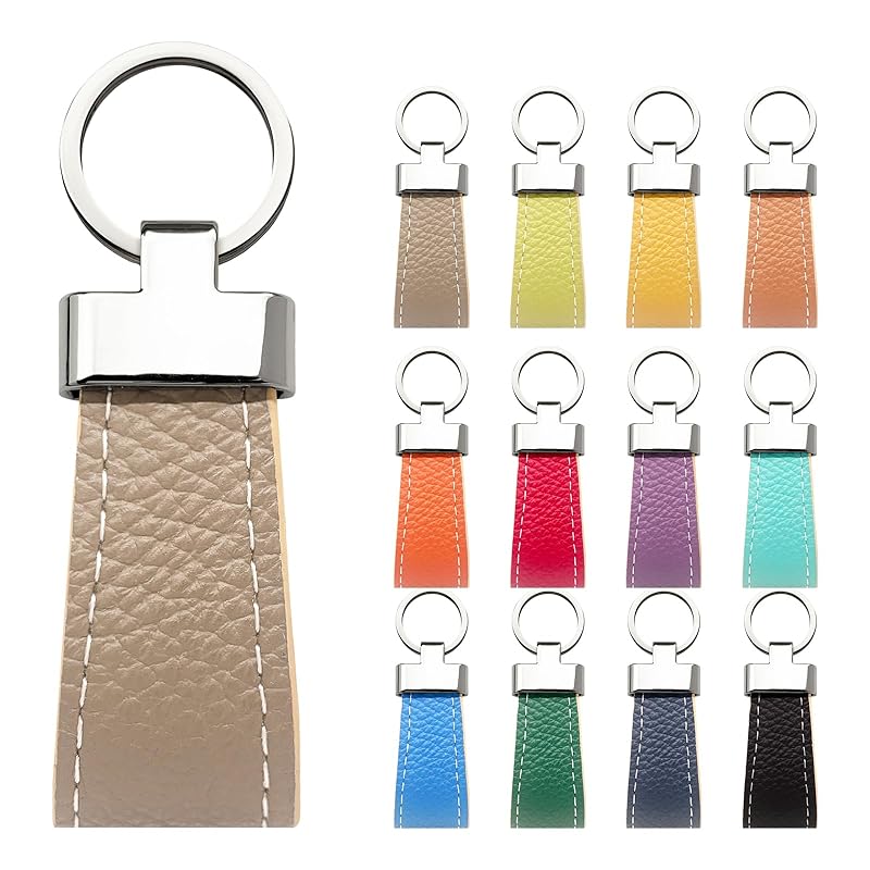 

[Trend SS] key ring genuine leather smart key ring men s ladies double ring key key genuine leather key ring bag charm cowhide leather key ring