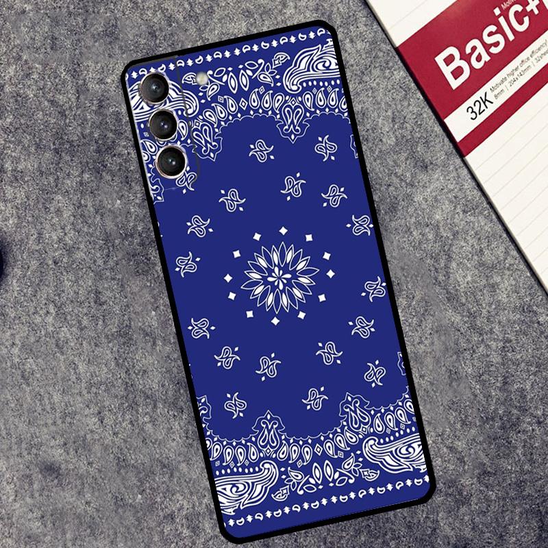 Royal Bandana Paisley Case For Samsung Galaxy S26 S25 Ultra S20 S21 S22 S23 S24 Ultra S10 Plus S25 FE Cover Coque
