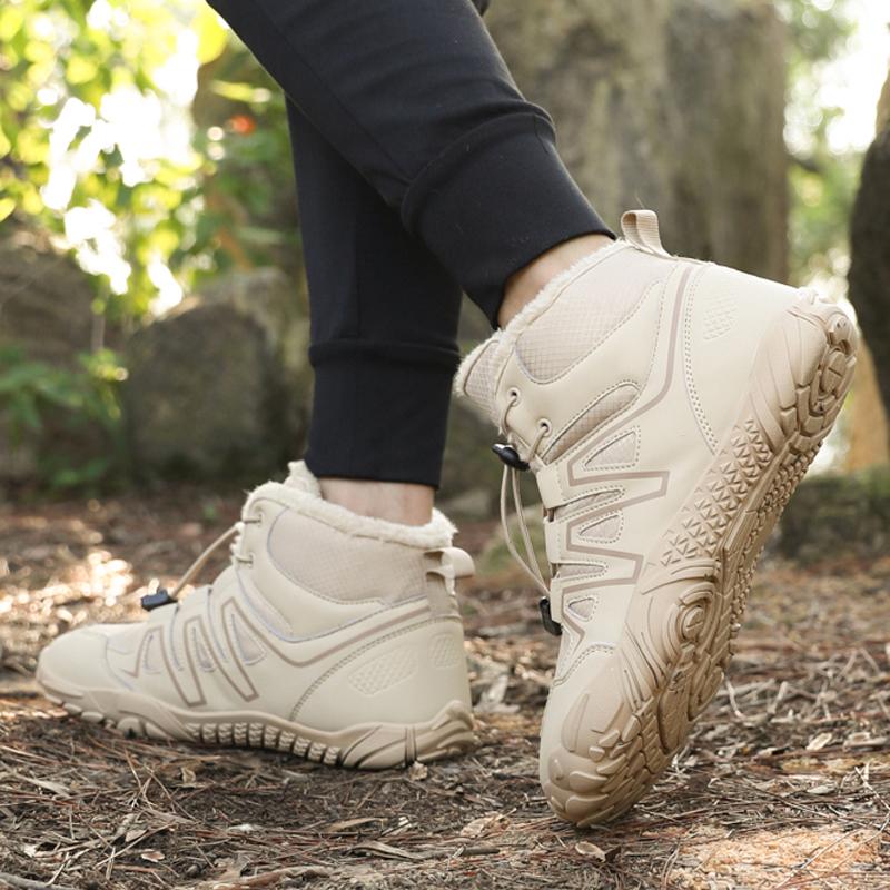 Fashion New Winter Boots For Men Snow BareFoot Outdoor Non-slip Warm Fur Casual Sneakers Lightweight Ankle Boots Hiking Shoes Plus Size