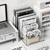 Non-Slip Documents Stand Reusable Desktop Bookshelf Practical Transparent Bookends  Home