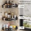 Punch-Free Wall-Mounted Bathroom Corner Shelf: Multi-functional Triangle Storage Rack