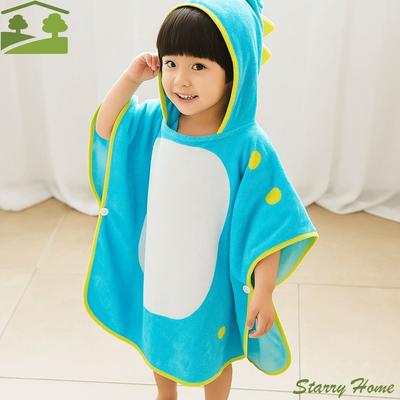 Warm Single Layer Kids Bath Towel Cartoon Shower Cloak Boy Cloak Towel Soft Swim Towel Girls Hooded Bathrobe Bath
