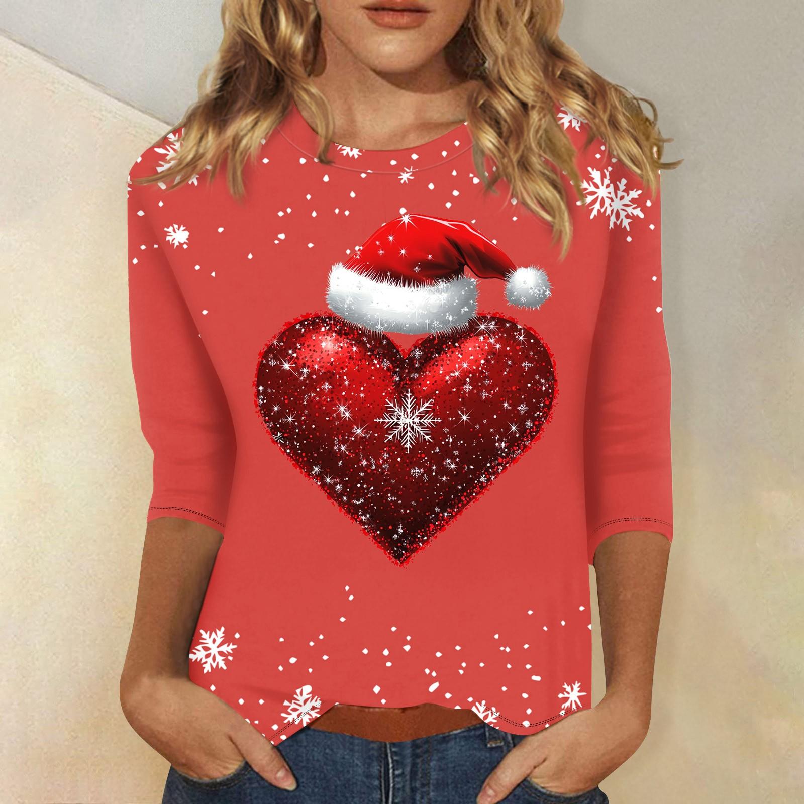 

Женский модный повседневный пуловер с рукавами 3/4 и воротником-стойкой S красный