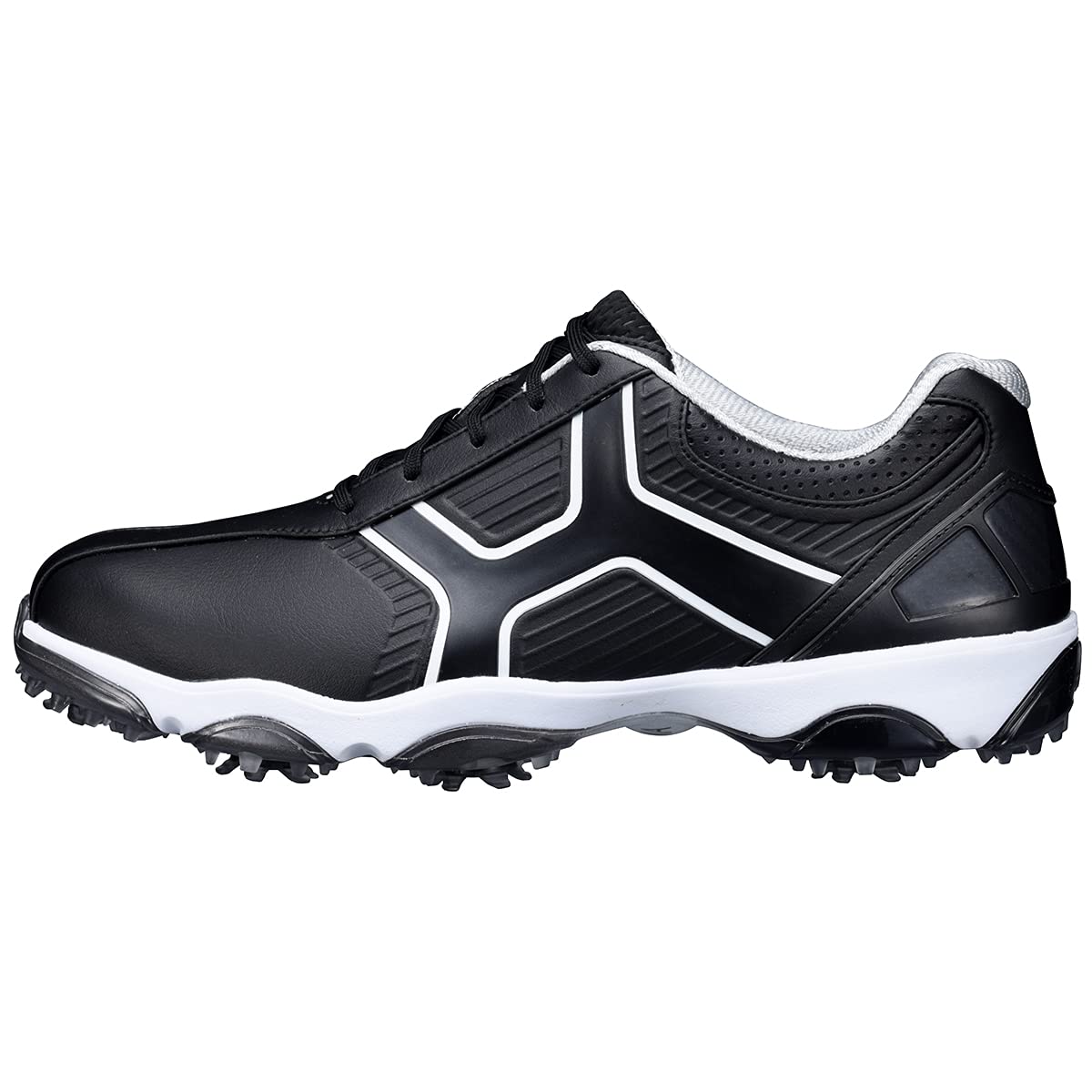 

Honma Men s Golf Spike Shoes with Carbon Inserts, Black, SS-12004, Size 25.5cm
