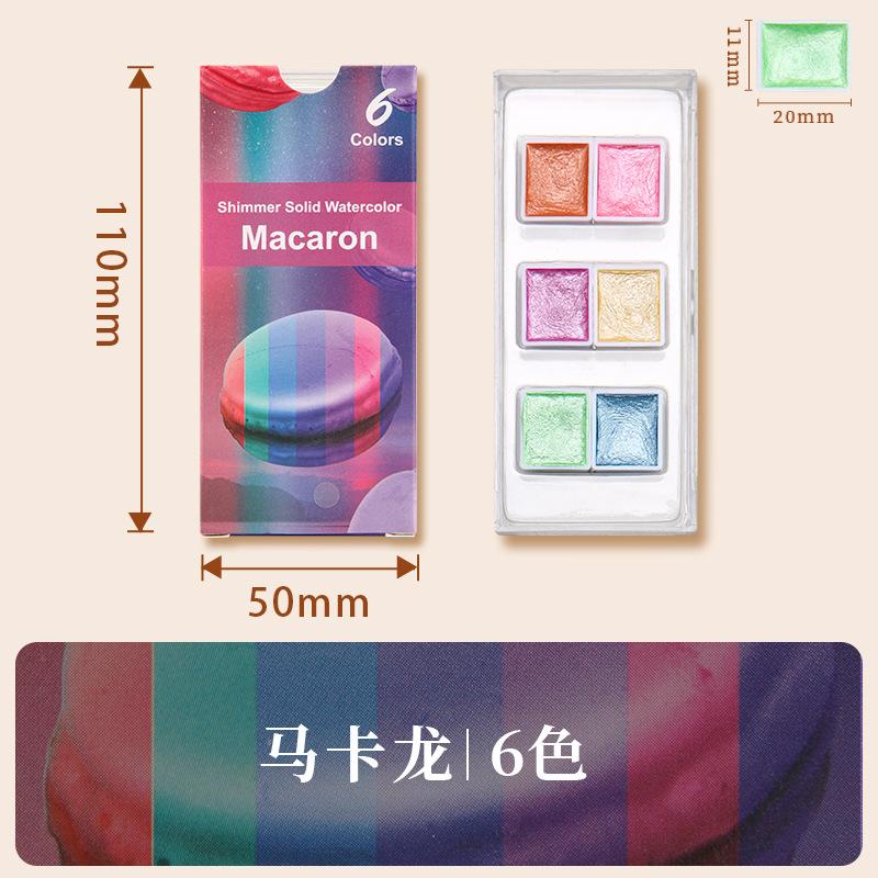 6-180 Color Pearl Solid Watercolor Paint High-Density Pigment for Nail Art Painting Calligraphy Vibrant Long-Lasting