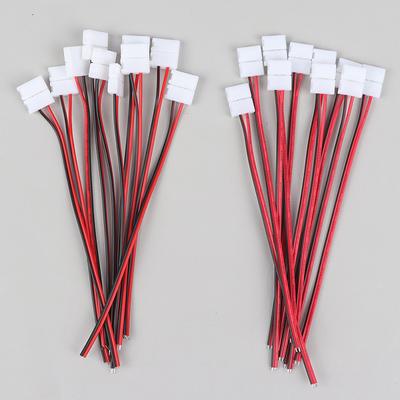 10 Stück 2 Pin Power 8 mm 10 mm LED-Streifen Lichter Stecker Splice Clip für Smd