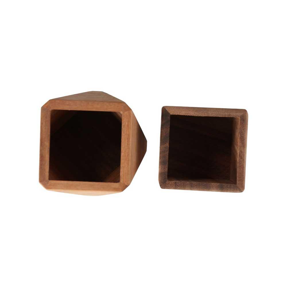 Student Stationery Home Decor Walnut Pen Holder Desktop Storage Box Pencil Case Wood Pen Holder