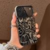 New Trendy Graffiti Cartoon Anime Creative Pattern Design Phone Case for iPhone 17/16/XR/11/12/13/14/15 Plus Pro Max Cover