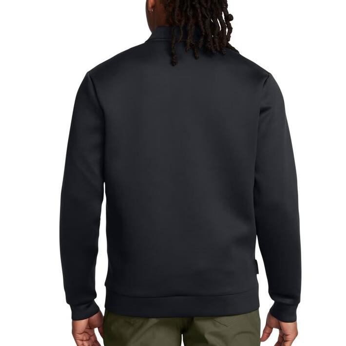 Under Armour Drive Pro Geweven Golf Sport Jack met Opstaande Kraag Heren Jack Zwart 1387117-001