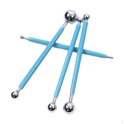 4 Ball Tip Dotting Tools, Clay Pottery, Modeling, Double Head