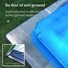 Tent Mat For Camping 195x180cm Waterproof Picnic Pad Aluminum Foil Mat Outdoor Thermal Foil Blanket For Survival Hiking Picnics