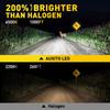 AUXITO H1 LED Headlight Bulb Conversion Kit High Low Beam 6500K Super White EXV