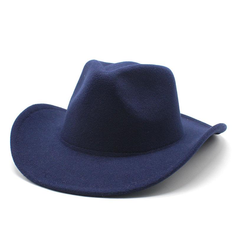 JYL TS DIY Classic  Cowboy Hat Western Riding Cap  Felt