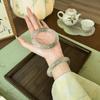 1 buc. Brățară Tianshan Cui, brățară cu bară rotundă floare pe jumătate plutitoare, brățară beauty ins