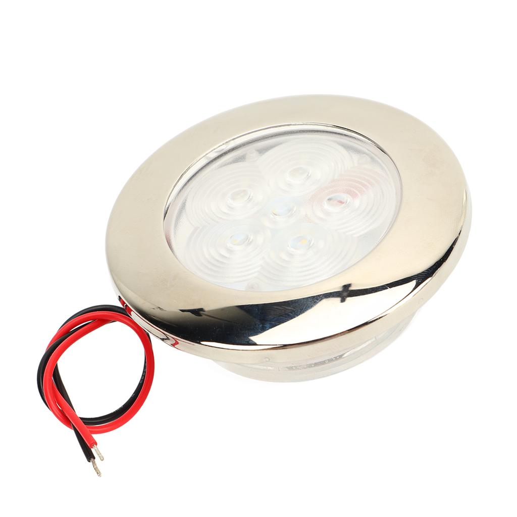 LED Puck Light DC12V RV Boot Decken Einbauleuchte Innenbeleuchtung 1W Sonnenlichtweiß 5500‑6300K