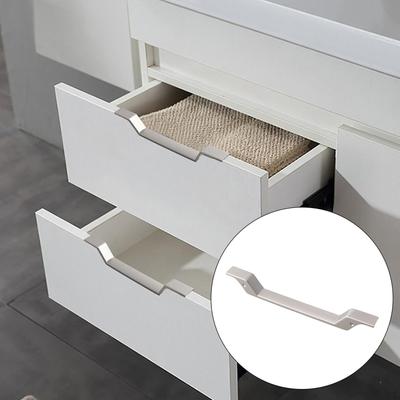 Zinc Alloy Concealed Cabinet Handle Finger Edge Pulls Invisible Drawer for Kitchen Bedroom