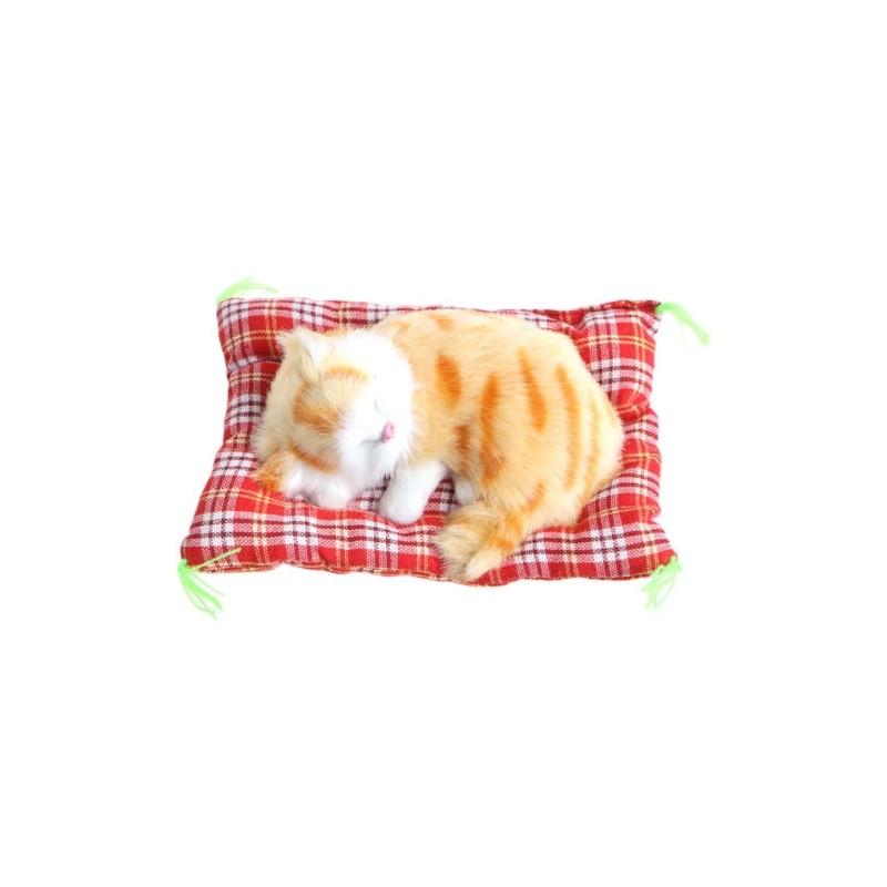 

Adorable And Soft Plush Stuffed Toy Cute Sleeping Cat With Realistic Sound For Kids