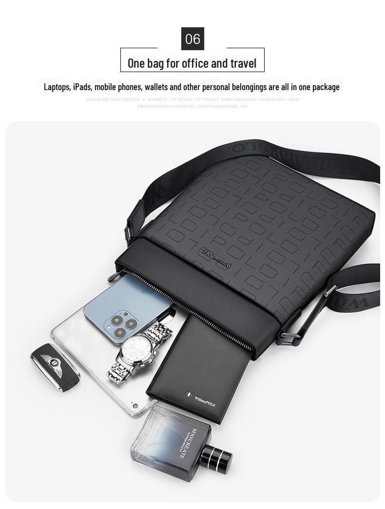 Męska torba Crossbody i na ramię King Paul o dużej pojemności - Teczka Business Casual