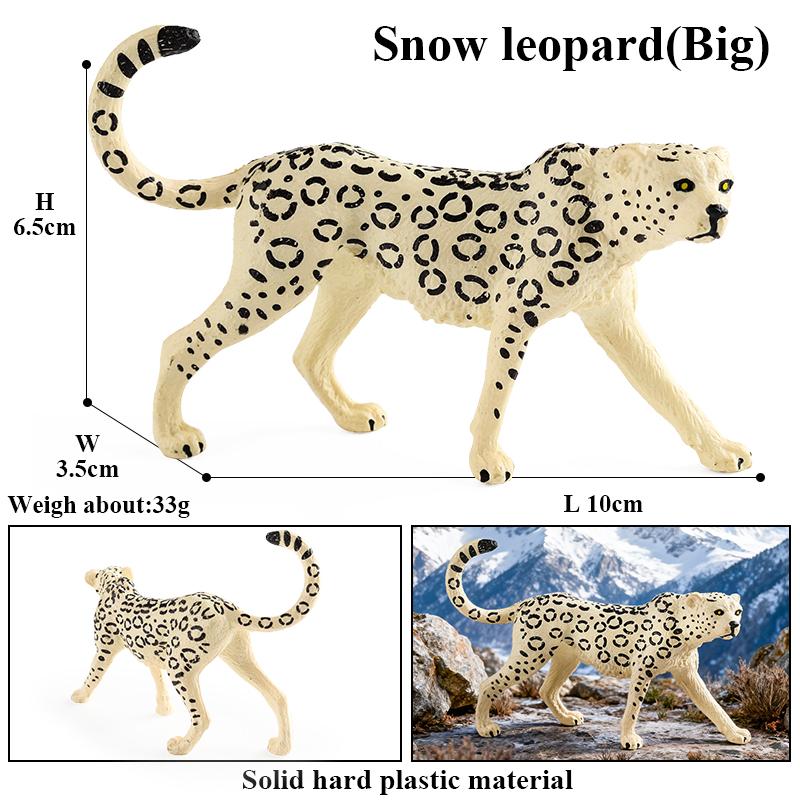 Oenux Animale Sălbatice Africane Simulare Ghepard Sălbatic Leopard de Zăpadă Jaguar Figurină de Acțiune Figurine Model PVC Educativ Jucării pentru Copii
