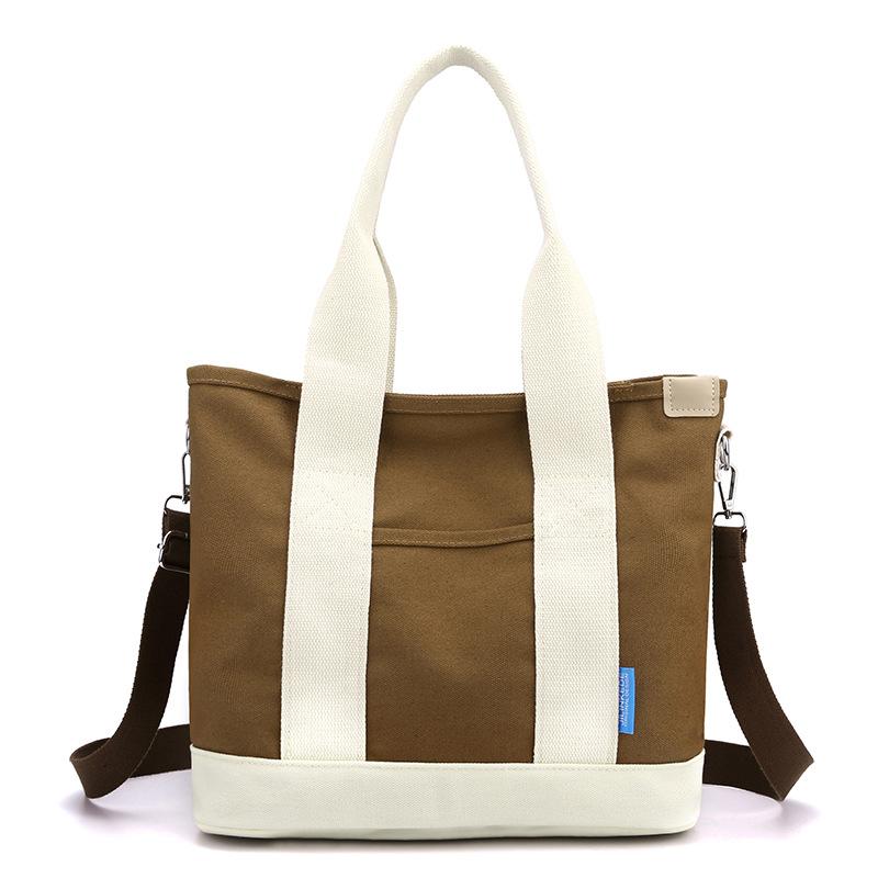 Thickened, Large-capacity Japanese-style Canvas Tote Bag, Fashionable, Versatile, Casual Crossbody Bag, Multi-functional Commuter Bag.