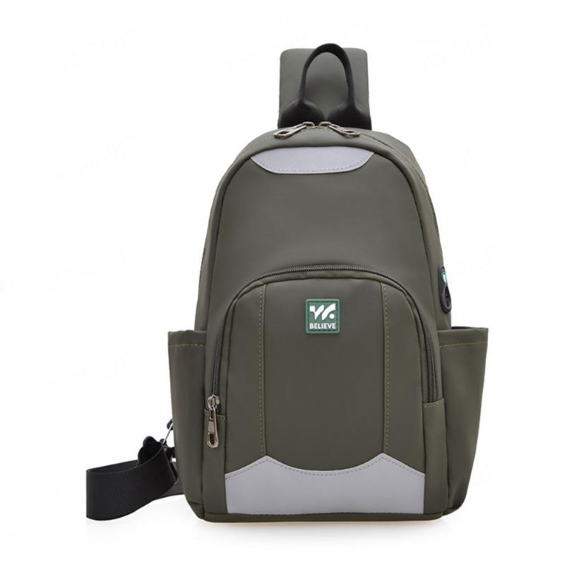 Breast Bag Messenger Bag Men's New High-end Casual Sports Satchel Large-capacity Versatile Cycling Breast Bag