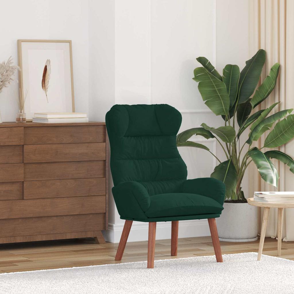 Armchair Dark Green 69 X 74 X 93 Cm Velvet