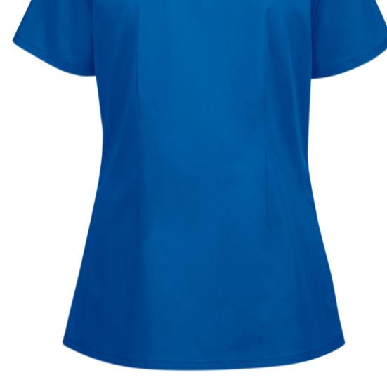 Nurse Top V-Neck Pockets Soft Short Sleeve Anti-Wrinkle Loose Doctor Uniform Workwear