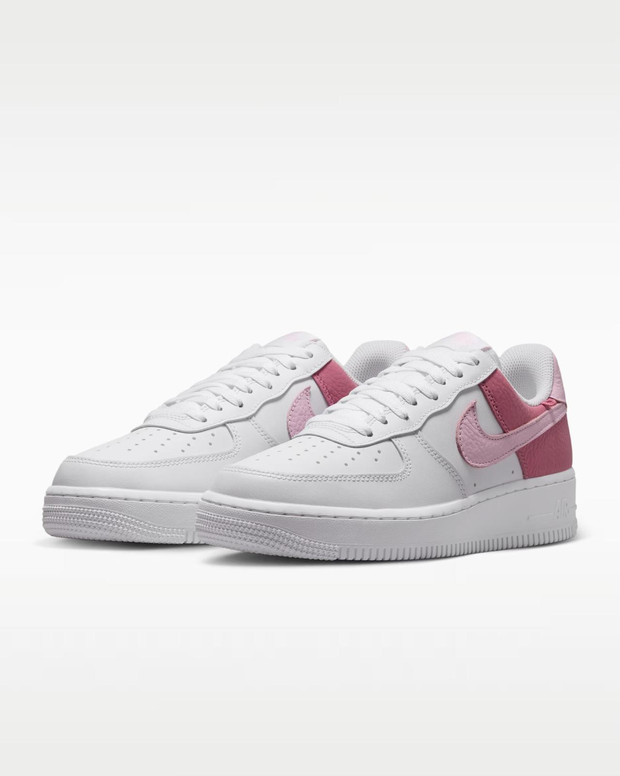 IR0872-100 Nike Air Force 1 07 Белый/Розовый Пена (Женский) 5
