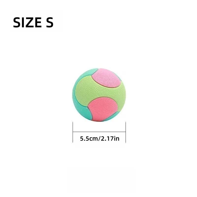 Bite Resistant Bouncy Ball Dog Toy for Small Medium Dogs Interactive Teeth Cleaning Chew Ball for Puppy Training